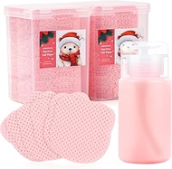 Corconess 400pcs Lint Free Nail Wipes With Dispenser - Gel Polish Remover Wipes With 100% Pure Aceto
