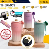 AJ 364 Thermos 460ML Engrave Laser Name Hadiah/Termos Tahan Sejuk Panas/Custom Name/Botol Minum/Boto