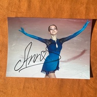 hand signed Anna SHCHERBAKOVA Autographed Signed 5*7 PhotoS Collection