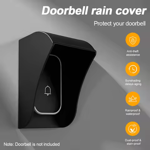 Doorbell Rain Cover For Wireless Doorbell Outdoor Rainproof Protection Plastic Cover Doorbell Rainpr
