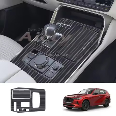 LHD For Mazda CX-60 CX60 CX 60 2022-2024 Gearbox Gear Shift Panel Frame Cover Trim Interior Accessor