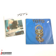 Retro Columbia CBS TOTO 45rpm Vinyl Records (2pcs)