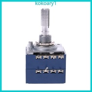 KOKO Potentiometer RH2702 8 Pin Serrated Split Shaft 6MM Precision 27-type A100K 100K