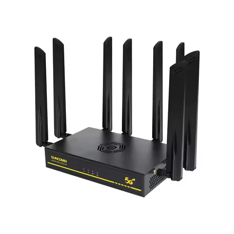 2025 SUNCOMM O8 SDX75 5G Wifi6 RM551E Router With Dual Sim Card Slot Cooling Fan Change IMEI 5G CPE 