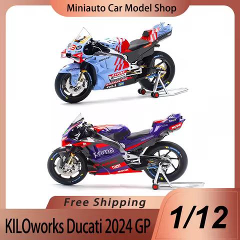 New In Stock Kiloworks Ducati 2024 Gp Prima Pramac Ducati Alloy Miniature Diecast Model Gresini Team
