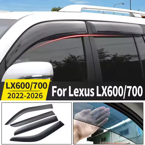 For Toyota Lexus 600 700 LX600 LX 2022-2026 Car Window Rain Visor Anti-Rain Ventilation Exterior Upg