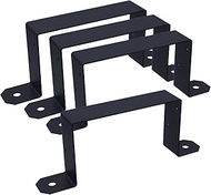 LC LICTOP Trailer Stake Pocket Bracket for 6.3IN x 3.65IN Wood Lumber Uprights Steel Stake Posts She