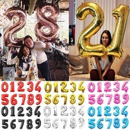 32 Inch Aluminium Foil Number Balloons Happy New Year Wedding Engagement Birthday Party Decor