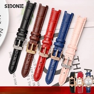 Genuine Leather Watch Band Women's Watch Strap for Folli Follie Lady Bubble Series Notch Pin Buckle 