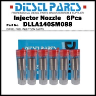 6Pcs Diesel Fuel Injector Nozzle Tips 105025-0880 6211123520 DLLA140SM088 for Komatsu D155A-3 D155A-