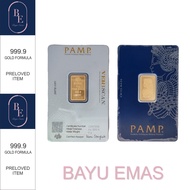 Bayu emas 5.00g 999.9 Gold bar - Pamp Suisse ( Preloved )