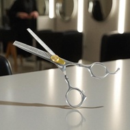 Oil Quenching Stainless Steel 4Cr13 6 Inch Hairdressing Scissors - AQ4 - Silver