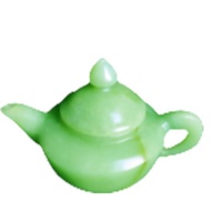 岫玉石雕刻茶壺茶杯玉雕擺件功夫茶含豐富礦物質長期使用有益健康
