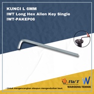L Key 6mm IWT Long Hex Allen Key Single IWT-PAKEP06