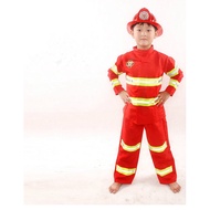 Kids Fireman / Fire engine Costume / Kids Occupation Costume
