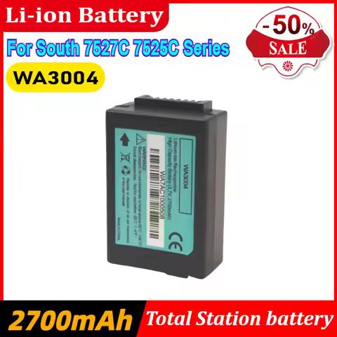 3.7V 2700mAh Battery WA3004 for South Total Station 7527C 7525C Series Rechargeable Battery
