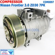 คอมเพลสเซอร์ นิสสัน บิ๊กเอ็ม ฟรอนเทีย ZD30 สายพาน 7pk MIJ-T043-6 COM0097 Compressor ForNissan Fronti