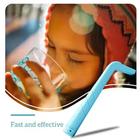 Hiccup Stopping L-Shaped Straw Kids Burp Stopping Straw Anti-hiccup Helper for Kids Adults Reusable 
