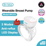 Dr.Isla MY376 Wearable Breast Pump Electric Breastpump Handsfree Breast Pump Massager Pam Susu 180ML