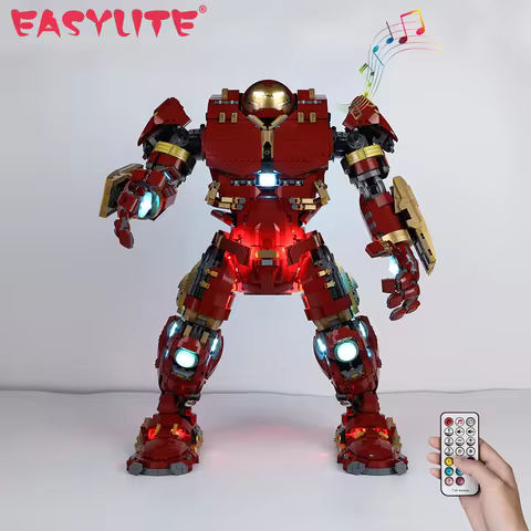 LED Light Kit For 76210 Hulk Buster The Iron Man Toys Building Blocks Set for Technique Bricks Not
