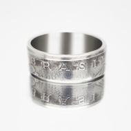 巴西硬幣戒指 50 分 1975-1979 年男士硬幣戒指 女士硬幣戒指