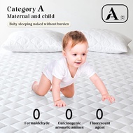 CozyLuxe 100% Cotton Mattress Protector Comfort Bedsheet Protector White Mattress Topper Set Single/