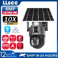 LLSEE V380 Pro Outdoor Wireless Waterproof 4G/Wi-Fi Dual Lens Solar CCTV Camera