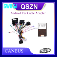 GWHGJ Canbus Box Adapter Decoder สําหรับ Bmw E39 E46 E90 X1 X3 พร้อมสายไฟชุดสายไฟ 16Pin Android Car Radio Stereo ERGET