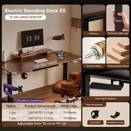 Bapoarm E5 Electric Standing Desk Adjustable Height 72-117cm Computer Table Smart Gaming/Office/Stud