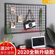 She Shelf Wire Grid Mesh Grid Iron Grid Shelf Wall Hanging Photo Wall Kindergarten Works Display Dis