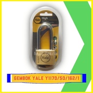 Yale High Padlock Size 50mm Neck Length Y117D/50/162/1 Top Quality