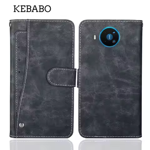 Leather Wallet Nokia 8.3 5G Case 6.81" Flip Fashion Luxury Card Slots Protective Cover Phone Protect
