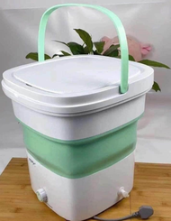 foldable washing machines Automatic mini portable washing machine  - Green
