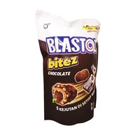 BLASTOZ Bitez - Mini Chocolate Crispy Caramel Wafer Roll - 80g POUCH