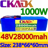 2023 NEW CKADK 48V28Ah 1000w 13S3P 48V Lithium ion Battery Pack 28000mah For 54.6v E-bike Electric bicycle Scooter with