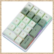 (KYSB) 21Keys Mini Keyboard 2.4G Wireless Number Pad Mechanical Numeric Keypad for Accounting Numpad