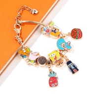 bracelet couple bracelet SpongeBob SquarePants Bracelet BFF Unique Pendant DIY Bracelet European Ame