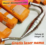 Tabung knalpot ninja r ss dan rr stinger 28