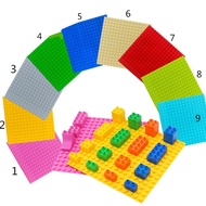 8 Color DIY Base Plate Building Blocks Bricks Kids Toys Compatible Lego Duplo Brain Game Birthday Gi