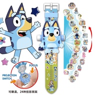 Kids Watch Bluey Toy Nezha 3D 24 Image Projection Watch Children's Projection Toy Boy Girl Electroni