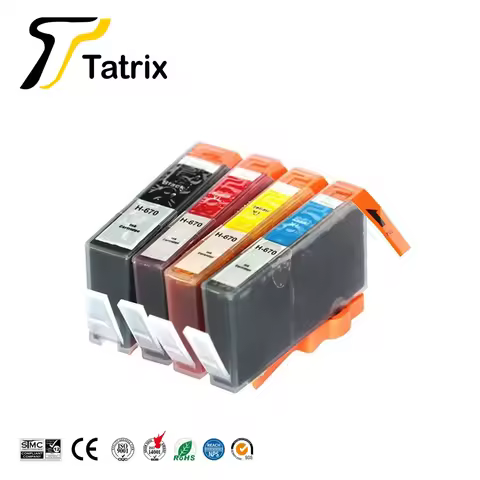 Tatrix 4PCS For HP670 HP670XL H-670 Ink Cartridge For HP Photosmart Deskjet Ink Advantage 3525/4615/