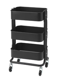 IKEA RASKOG ชั้นวางของ3ชั้น มีล้อ รถเข็น ชั้นมีล้อ ชั้นเครื่องมือ แผ่นไม้รอง