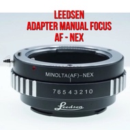 LEEDSEN Lens Adapter | AF - NEX | Minolta AF MAF Lenses to Body Camera Sony NEX E Aplha Mount Mirror