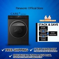 Panasonic Care+ Edition 10kg/6kg Front Load Washer Dryer NA-S106FR1BS with Blue Ag+