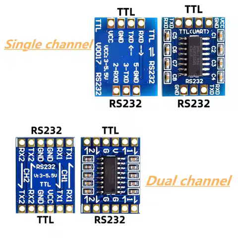 RS232 SP3232 TTL to RS232 module RS232 to TTL brush line serial port module sinking gold plate