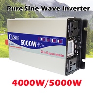 4000W 5000W Pure Sine Wave Inverter DC 12V/24V/48V to AC 220V Power Inverter Voltage Transformer Con