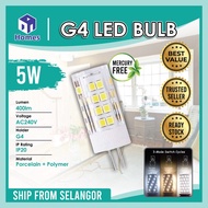 LED Bulb LED G4 5W SMD 52LED 2835 LED Cylinder Bulb / LED Rocket Bulb 240v WarmWhite / 3 Modes Colou
