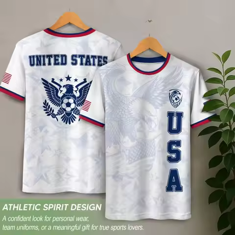 USA Soccer Jersey 2026 Men American Football Shirt United States Match Training Kit Y2K Summer Sport