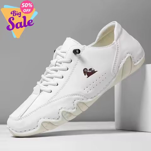 LDECK Men's shoes four season new plus size casual shoes fashion low-top soft sole breathable outdoo