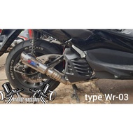 Wrc racing exhaust free for aerox lexy nmax old new type wr-03